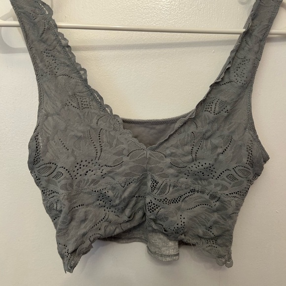 Aerie Gray Comfort Bralette with Wide Straps - Picture 4 of 5